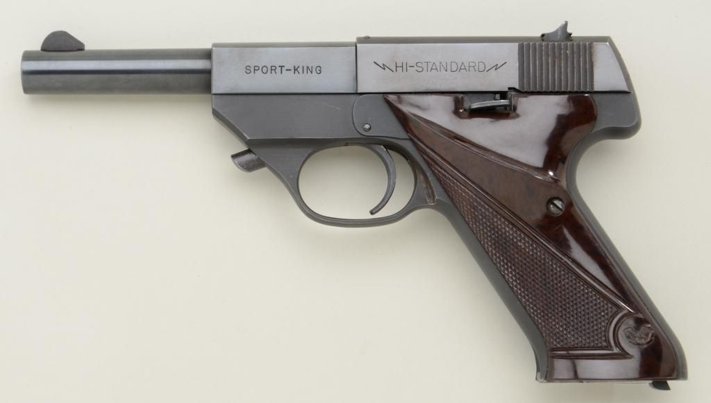 High Standard Rifle Hi-Standard Sport-King Model SK-100 semi-auto pistol, .22LR cal., 4-1/2 ...