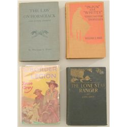 Lot of four collector including two first  edition hardback fiction works by  Cowboy/Actor William S