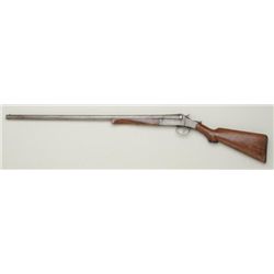 Hopkins & Allen single shot top break  shotgun, 12 gauge, 30” barrel, wood stocks,  #A8329. This gun