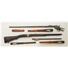 Image 1 : Bonanza lot 13 misc. gun stocks, barrels and  partial actions including a Japanese Arisaka  “last di