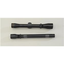 Lot of two rifle scopes including a Bausch &  Lomb Balvar scope and a Leupold 2x7 Vari-X  II; both i