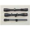 Image 2 : Lot of three rifle scopes including a 3 X 9  Widefield 4-Plex Redfield brand in box in  fine conditi