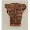 Image 2 : Old Spanish style leather double holster for  single shot percussion pistols with  decorative weavin