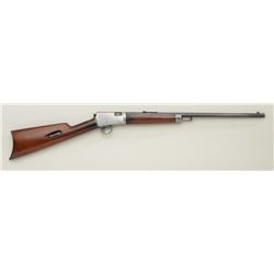 Winchester Model 1903 semi-auto rifle, .22  cal., 20” round barrel, blue finish, wood  stocks, #7206