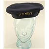 Image 5 : Lot of misc. collectibles including a U.S.  Navy black soft cap (size 6-7/8) in very good  condition