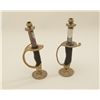 Image 3 : Pair of candleholders made from swords;  likely done by Bannerman’s in the early 20th  century; neat