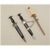 Image 1 : Lot of three reproduction nazi daggers with  sheaths.  Est.:  $100-$300.