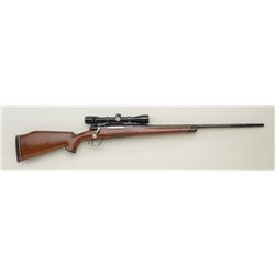 Sporterized Mauser G.29.40 receiver-marked  bolt-action rifle, 6.5mm cal., 24-1/2” round  barrel, re