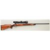 Image 1 : Customized CZ Brno Mauser bolt-action rifle,  6.5 x 06 cal., 24” round barrel, blue finish,  checker