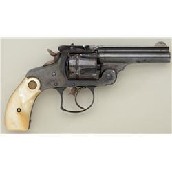 Smith & Wesson top break DA revolver, .38 S&W  cal., 3-1/4” barrel, blue finish, nickeled  front sig