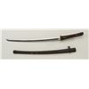 Image 1 : Japanese Marine military sword and scabbard,  approx. 37” overall with an approx. 24” blade  that is