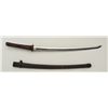 Image 2 : Japanese Marine military sword and scabbard,  approx. 37” overall with an approx. 24” blade  that is