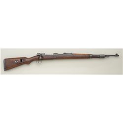 BCD-marked Model 98 Mauser bolt-action rifle,  nazi proofed, 7.92mm cal., 24” barrel,  military blue