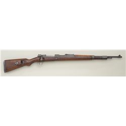 BCD-marked Model 98 Mauser bolt-action rifle,  nazi proofed, 7.92mm cal., 24” barrel,  military blue