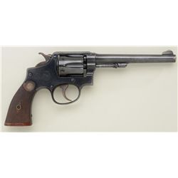 Smith & Wesson 5 screw hand ejector DA  revolver, .32 WCF cal., 6” barrel, blue  finish, checkered w