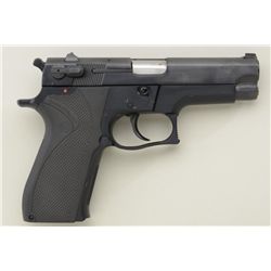 Smith & Wesson Model 5904 DA semi-auto  pistol, 9mm cal., 4” barrel, mat black  finish, checkered bl