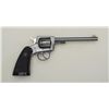 Image 2 : H&R Model 922 DA revolver, .22 cal., 6” round  barrel, blue finish, large H&R checkered  black plast