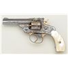 Image 2 : Smith & Wesson top break DA revolver, New  York style engraving with silver and gold  plating, .32 c