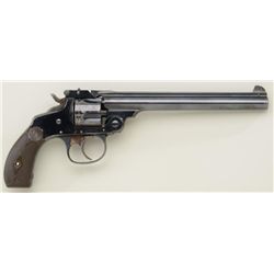 Smith & Wesson top break DA revolver, .32  cal., 6” barrel, blue finish, nickeled front  sight, chec