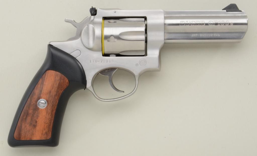 Ruger GP100 Model DA revolver, .357 Magnum cal., 4” barrel, stainless