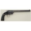 Image 2 : Smith & Wesson First Model of 1891 Single  Shot pistol, .22 cal., 10” barrel, blue  finish, checkere