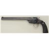 Image 3 : Smith & Wesson First Model of 1891 Single  Shot pistol, .22 cal., 10” barrel, blue  finish, checkere