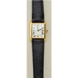 Vintage ladies De-Must Cartier Tank watch in  vermeil gold over silver. Manual in fine  working cond