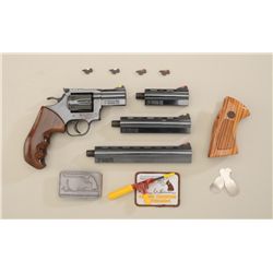 Dan Wesson P15/9 Pistol pac consisting of a  .357 Magnum DA revolver frame with  interchangeable 2”,