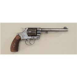 Colt Model 1903 Marine Corps. Model  .38 cal  DA revolver, blue finish, checkered wood  grips. Seria