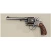 Image 2 : Colt Model 1903 Marine Corps. Model  .38 cal  DA revolver, blue finish, checkered wood  grips. Seria