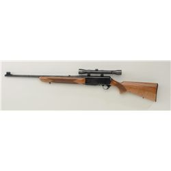 Belgian-made Browning BAR semi-auto rifle,  .308 cal., 22-1/2” barrel, black finish,  checkered wood