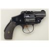 Image 1 : Smith & Wesson .38 Safety Hammerless DA  revolver, .38 cal., unusual 1-1/2” barrel,  blue finish, ch