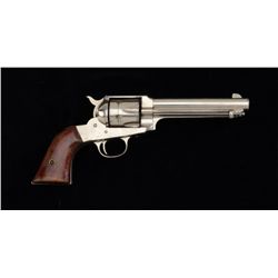 Remington Model  1890, 44-40 cal. single  action revolver, nickel plated, factory  5-3/4" barrel woo