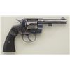 Image 2 : Colt New Service DA revolver, .45 Colt cal.,  4-1/2” barrel, blue finish, checkered black  hard rubb
