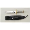 Image 1 : Randall (Orlando, FLA) fighting knife with  Randall leather sheath and sharpening stone  in overall 