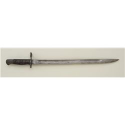 A 1913 dated Bayonet with Remington markings;  British proofs for Enfield.  Fair to good  condition,