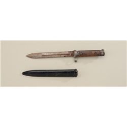 Italian Folding Bayonet with scabbard for  Carcano Rifle with scabbard. Good to very  good condition