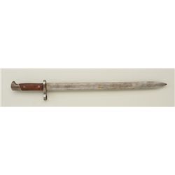 A Mauser Rifle bayonet in very good  condition, no scabbard.   Est.; $25.- $50.