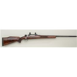 Sporterized Mauser Model 98 bolt-action  rifle, .243 Win. cal., 24” round barrel,  re-blued finish, 