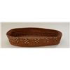 Image 2 : Large woven Indian basket approx. 5” tall,  approx. 26” long and approx. 10” wide in  overall fair t