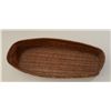 Image 3 : Large woven Indian basket approx. 5” tall,  approx. 26” long and approx. 10” wide in  overall fair t