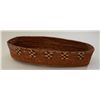 Image 4 : Large woven Indian basket approx. 5” tall,  approx. 26” long and approx. 10” wide in  overall fair t