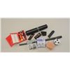 Image 2 : Bonanza shooter’s lot consisting of misc.  reloading equipment, dies, brass, slide  blanks for 1911 