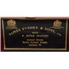 Image 2 : Beautiful leather shotgun case with canvas  cover showing James Purdey & Sons label in  lid and Ambe