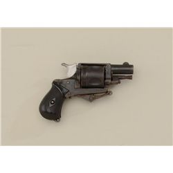 Antique Belgian folding trigger DA revolver  in hidden book case, marked AIC and #3410 on  frame.  A