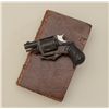 Image 3 : Antique Belgian folding trigger DA revolver  in hidden book case, marked AIC and #3410 on  frame.  A