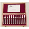 Image 1 : A screwdriver set consisting of 12 pieces  with hardwood handles in presentation box  imported by Co