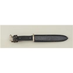 Hitler Youth Knife with original sheath;  blade is marked at hilt, “RZM M7/83”; in  overall good con