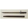 Image 2 : Remington 1917 dated bayonet and leather  scabbard in overall good condition.  Est.:   $80-$160.