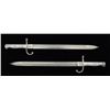 Image 1 : Two Argentine Mauser Model 1891 bayonets (no  scabbards), both in very good to fine  condition.  Est